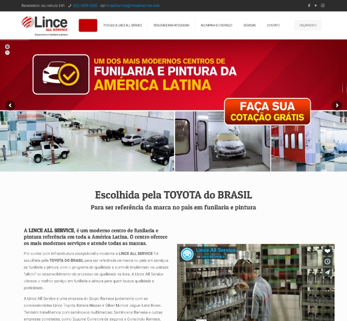 Lince All Service - Sprinty - Sites de Alta Conversão